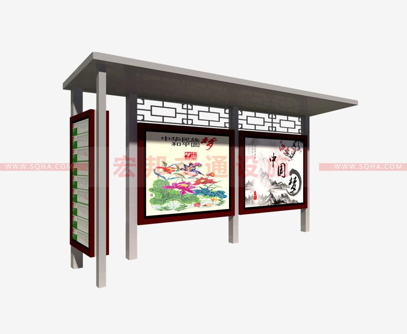 仿古與不銹鋼公交站臺的定制廠家解析